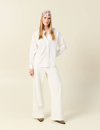 Chemise éco-responsable ecru femme