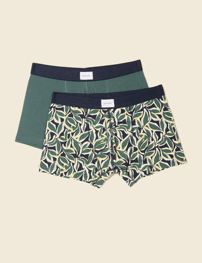 Lot 2 boxers bleu marine homme