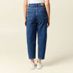 Jeans barrel slouchy taille haute 7/8ème denim brut femme