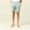 Short droit avec cordon vert olive homme