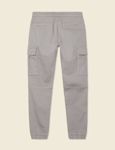 Pantalon battle bas resserré gris homme