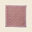 Foulard en coton satin&eacute; bordeaux femme
