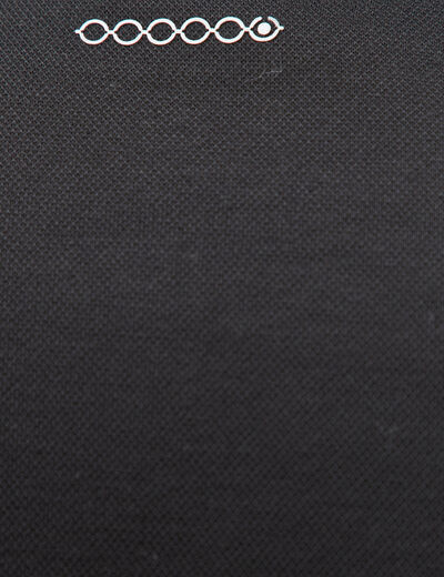 Sweat droit col montant manches longues noir homme