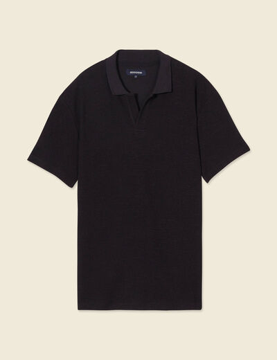 Polo manches courtes noir homme