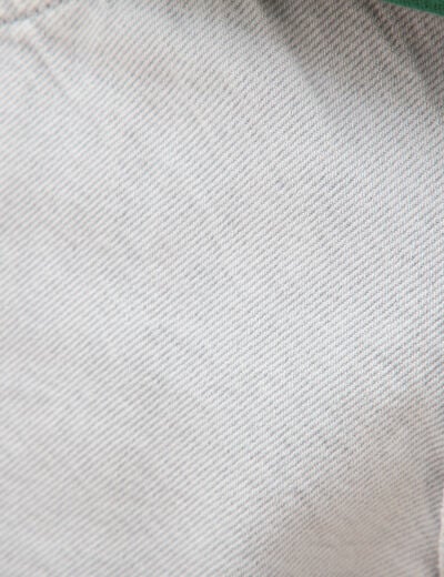 Jeans large longueur 32 en coton denim snow gris homme
