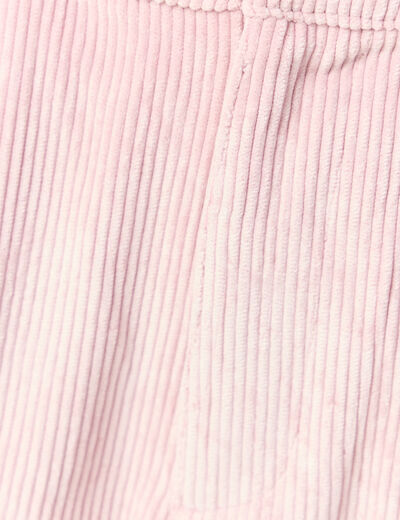 Tregging velours 7/8ème rose pastel femme