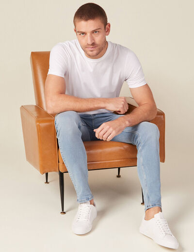 Jeans slim ultra stretch denim bleach homme