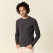 T-shirt manches longues gris foncé homme