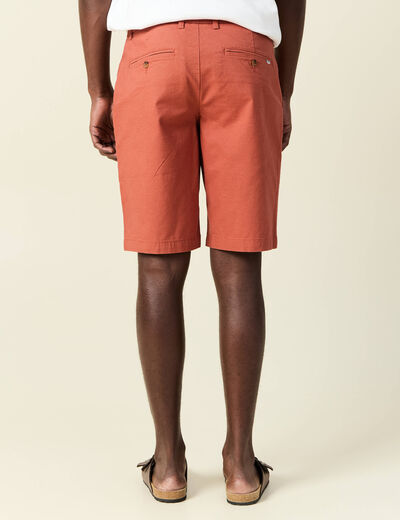 Bermuda droit éco-responsable rose homme