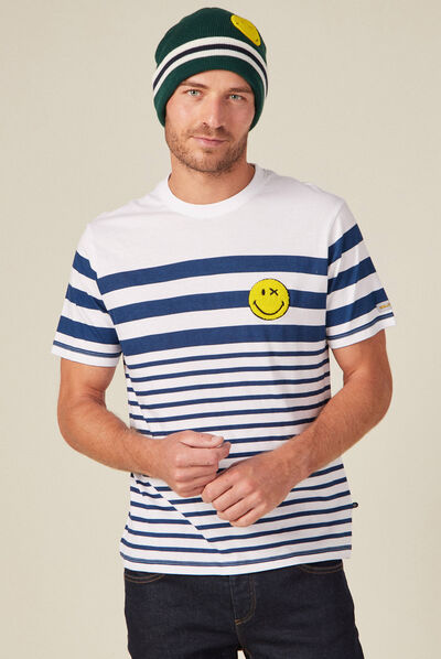 T-shirt SmileyWorld ecru homme