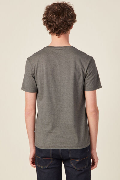 T-shirt éco-responsable vert kaki homme