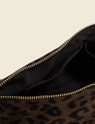 Sac demi-lune vert kaki femme