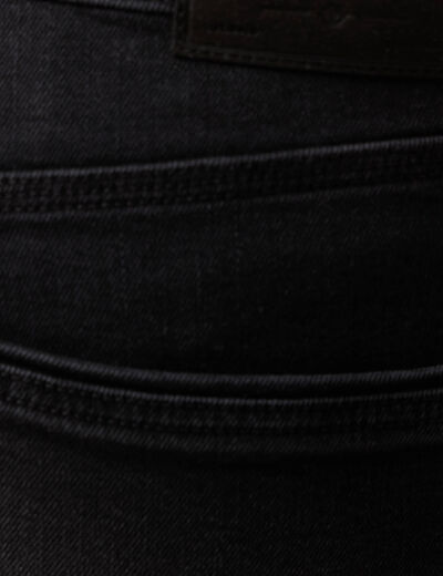 Jeans straight 5 poches denim noir homme