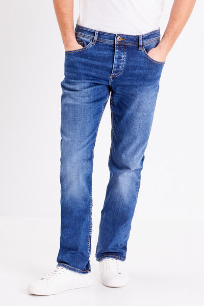 Jeans éco-responsable regular denim stone homme