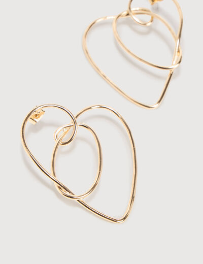 Boucles d'oreilles couleur or femme