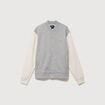 Sweat manches longues brod&eacute; gris clair homme