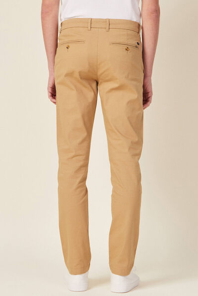 Pantalon slim Instinct chino beige homme