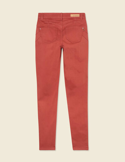 Pantalon Audrey - skinny push up orange foncé femme