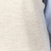 Pull sans manches col en V creme femme