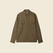 Surchemise manches longues taupe homme