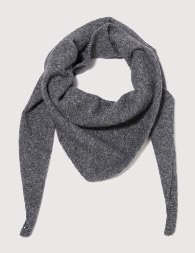 &Eacute;charpe gris clair femme
