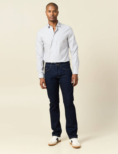 Chemise manches longues blanc homme
