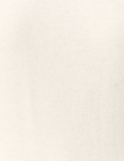 Pull manches longues creme femme
