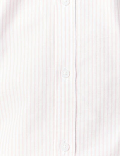 Chemise manches longues rose pastel homme