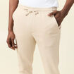 Pantalon jogger élastiqué beige homme