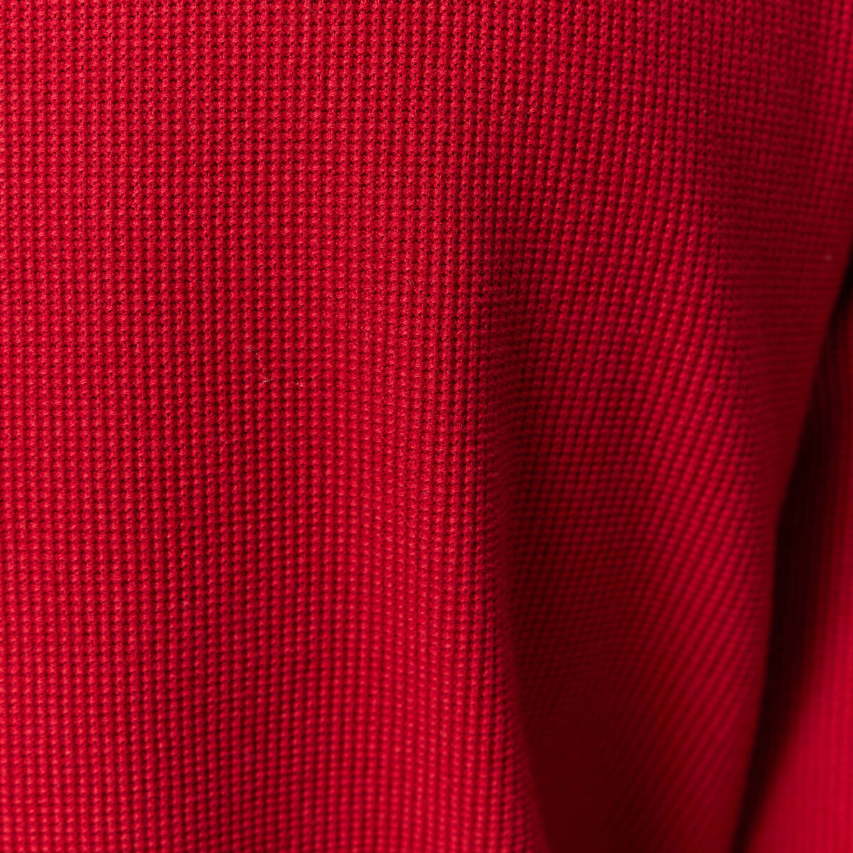 Pull fin col rond manches longues rouge fonc&eacute; homme