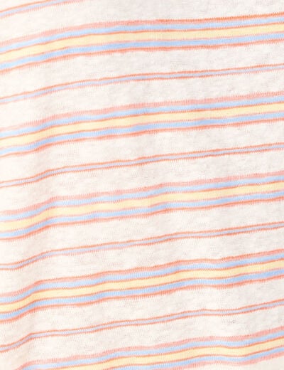 T-shirt manches courtes multicolore femme