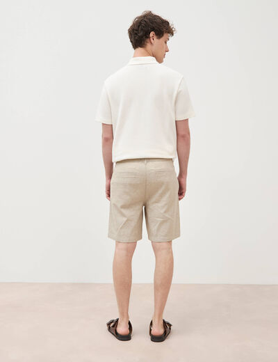 Bermuda vert olive homme