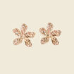 Boucles d'oreilles clous couleur or femme
