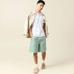 Polo manches courtes blanc homme