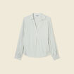 Blouse manches longues vert olive femme