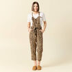 Salopette droite 7/8ème camel femme