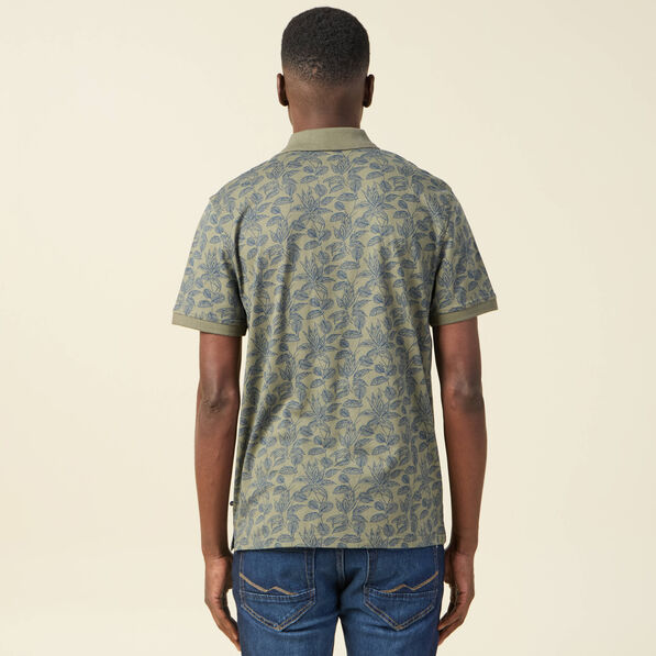 Polo éco-responsable vert kaki homme