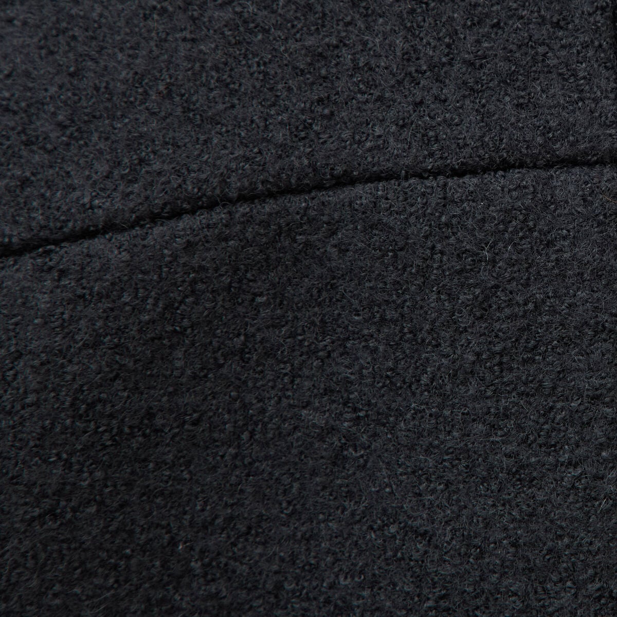 Manteau oversize court col tailleur noir femme