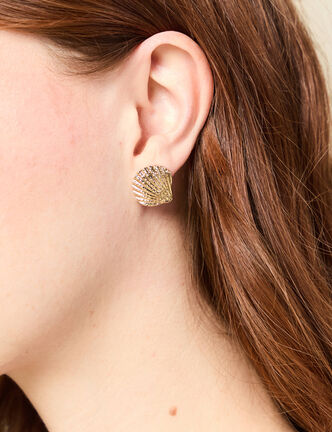 Boucles d'oreilles couleur or femme
