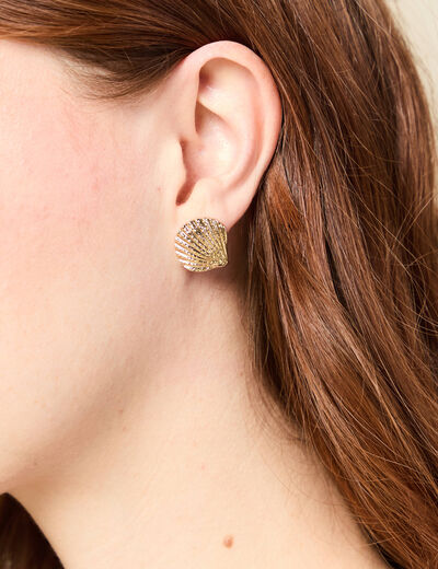 Boucles d'oreilles couleur or femme