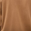 Sweat col rond manches longues marron femme