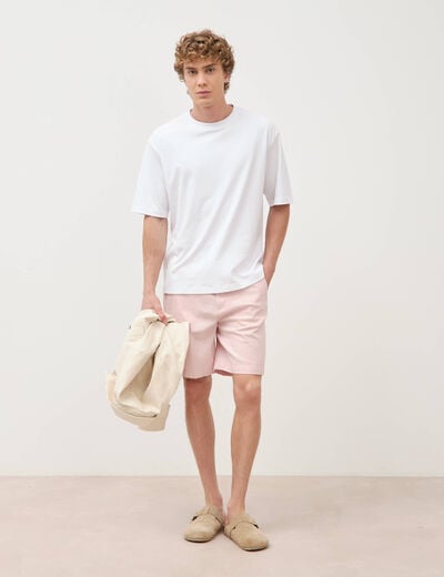Bermuda rose pastel homme