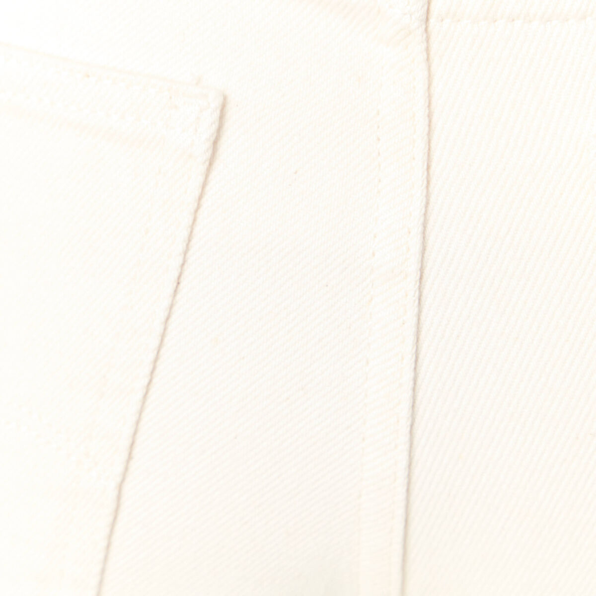 Jeans baggy ceinturé denim blanc femme