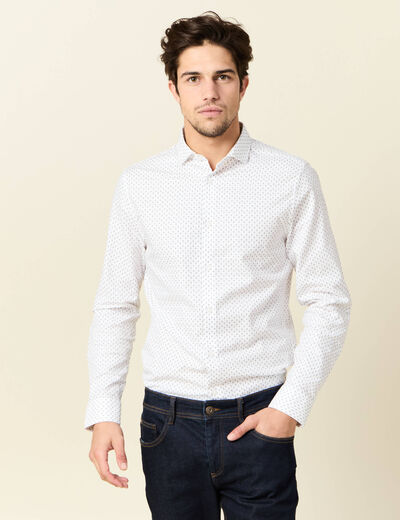 Chemise éco-responsable blanc homme