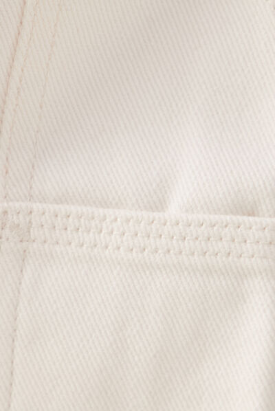Jeans relax charpentier denim blanc homme