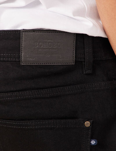 Jeans straight éco-responsable denim noir homme