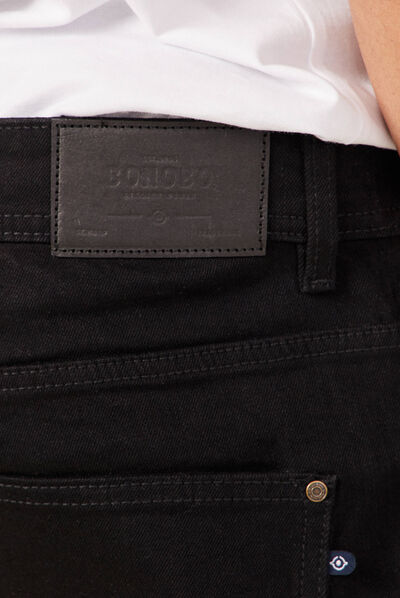 Jeans straight éco-responsable denim noir homme