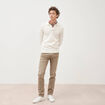 Pull manches longues ecru homme