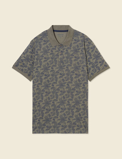 Polo éco-responsable vert kaki homme