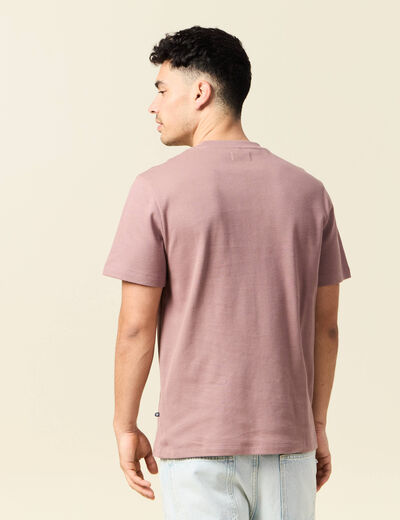 T-shirt manches courtes vieux rose homme